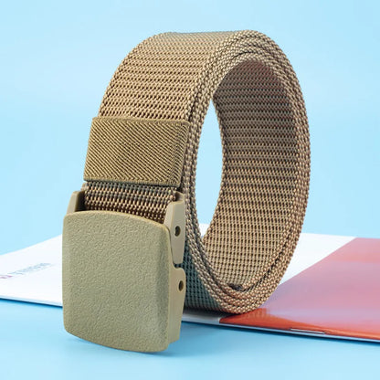 Nylon Adjustable Belt 120cm Tactical Outdoor Military Waist Plastic Buckle