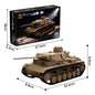 German Tank Building Blocks Panzer III IV Tiger Heavy Brick Model Set