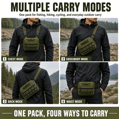 Fishing Waist Bag Waterproof Outdoor Tackle Pack for Hiking Camping