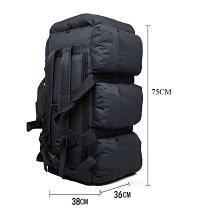 100L Shoulder Bag Backpack Travel Rucksack Duffle for Men Outdoor Hiking