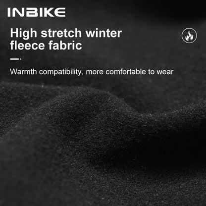 Thermal Fleece Cycling Bib Tights INBIKE Mens 3D Padded Winter MTB Road