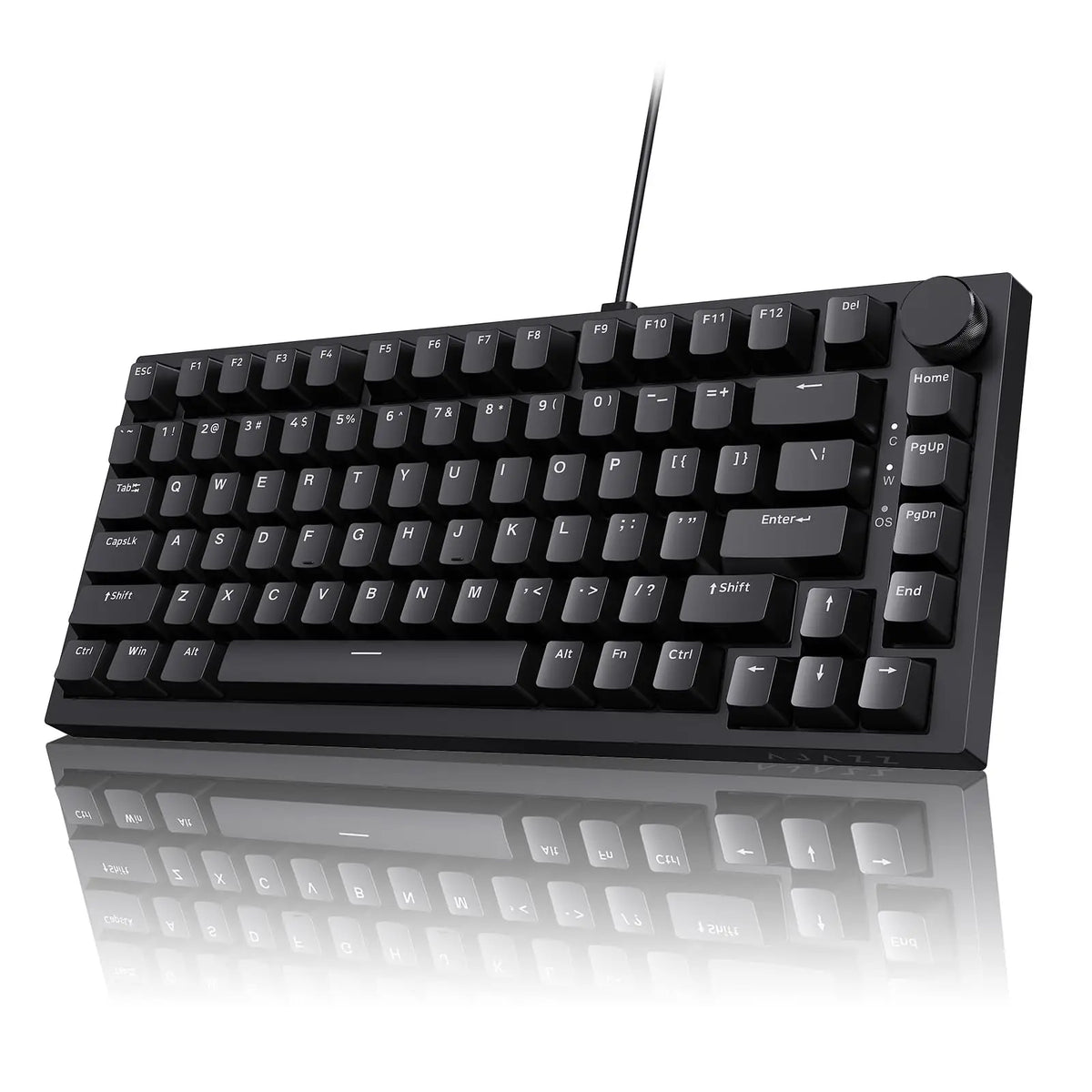 EXPROTAS Mechanical Gaming Keyboard 75% Wired RGB Backlit Gasket Layout
