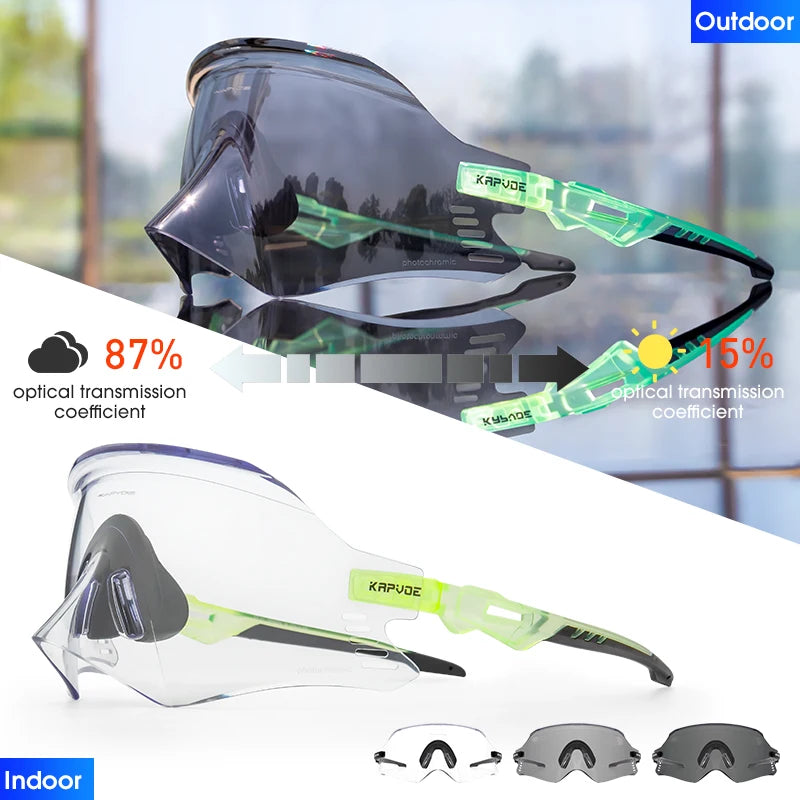 2025 Kapvoe Sport Sunglasses, UV400 Road & MTB Cycling Glasses for Men & Women