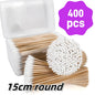 300PCS Cotton Swabs Pointed Tip Wooden Handle Precision Buds