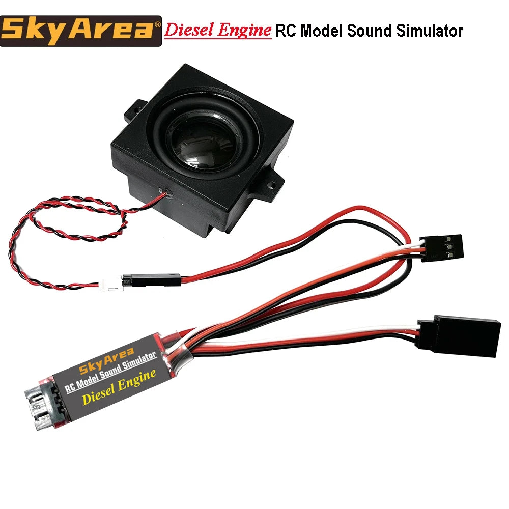RC Diesel Engine Sound Module 2W Speaker for Trucks Cars Excavators