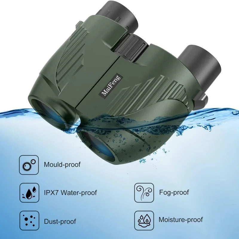 20x25 HD Pocket Binoculars Waterproof Compact Hunting Camping Outdoor Optics