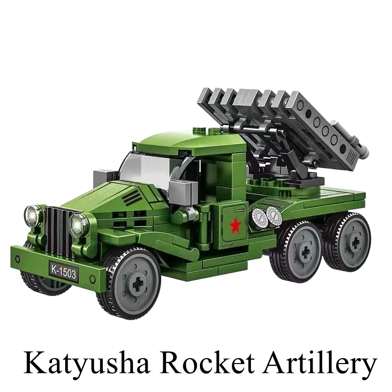 WW2 Valentine I Light Tank MKIII 1:35 Building Blocks Military Brick Model Educational Gift