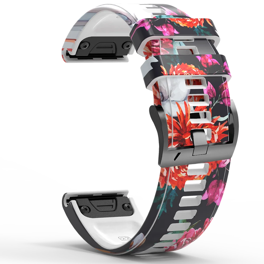 Silicone Strap for Garmin Fenix 7X 8 6X 5X 26mm 22mm Watch Band
