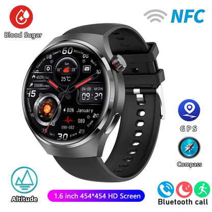 For HUAWEI GT4 Pro GPS NFC Smart Watch Men 360*360 AMOLED Screen Heart rate Bluetooth Call IP68 Waterproof Man Smartwatch 2024-EXPROTAS