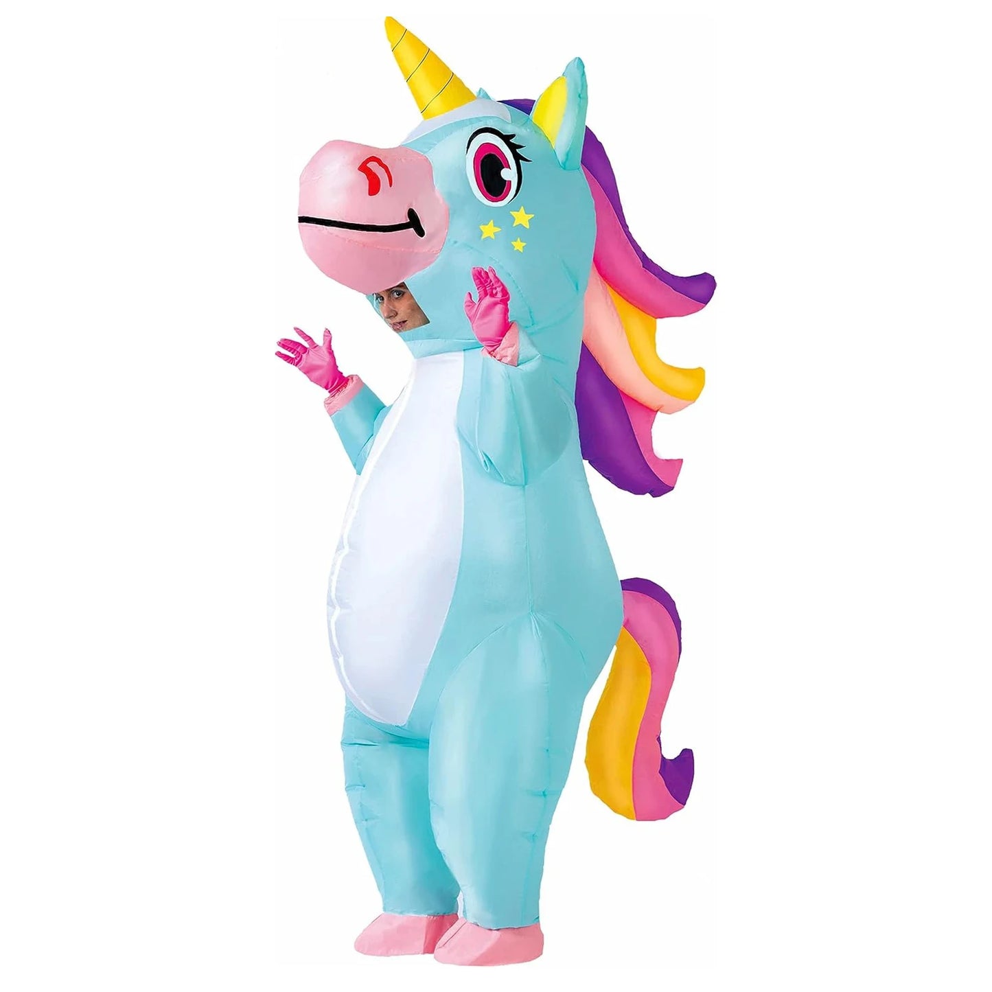 Unicorn Inflatable Costume Adult Fancy Dress Party Cosplay Blow Up 200cm