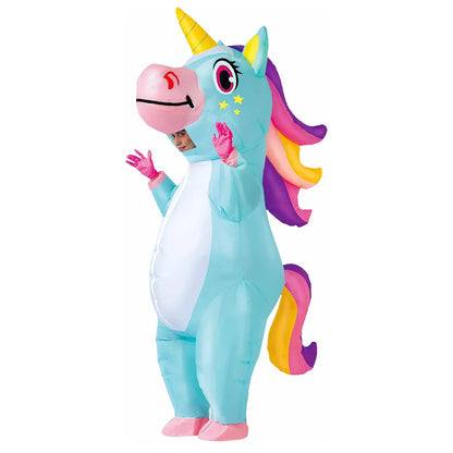 Unicorn Inflatable Costume Adult Fancy Dress Party Cosplay Blow Up 200cm