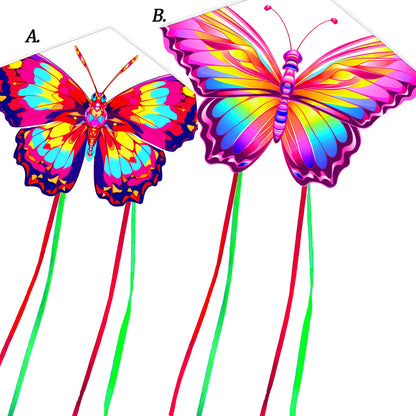 Butterfly Kite for Kids & Adults - Easy to Fly with String - Outdoor Fun