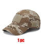 2Pcs Camouflage Baseball Cap Breathable Sun Hat Outdoor Hunting Fishing