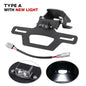 For Kawasaki ZX-6R ZX-636 Hidden License Plate Holder Tail Tidy LED Light 2024-2025