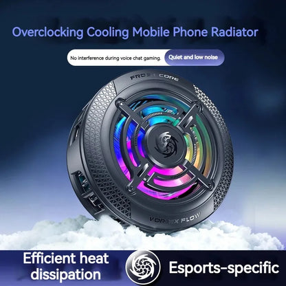 Portable Magnetic Clip Phone Cooler Cooling Fan for iPhone 17 Samsung S25