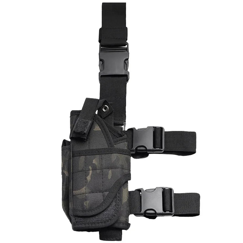 Tactical Leg Holster Pouch Adjustable Strap Airsoft Hunting Gun Right Thigh