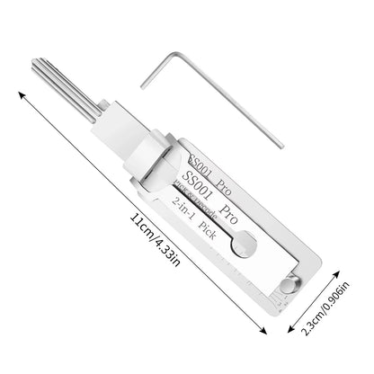 Key Precision Hook Stainless Steel Locksmith Tool 304mm Easy Use
