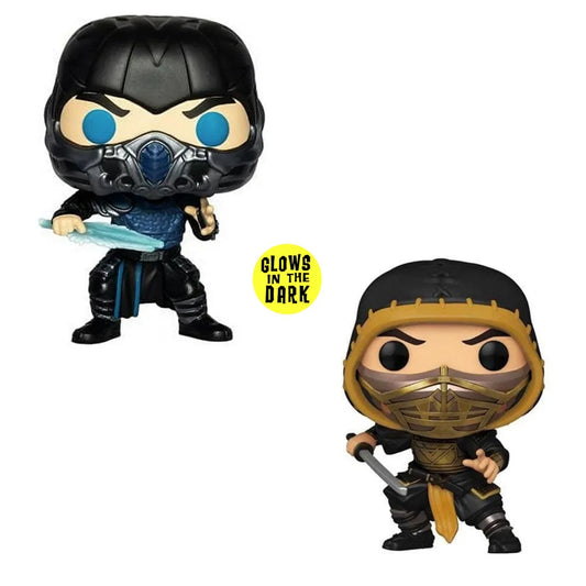 Mortal Kombat Sub-Zero Scorpion Vinyl Figure Collectible Model