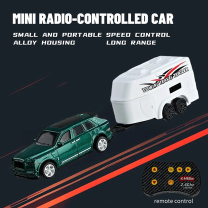 Mini Alloy 1/64 Remote Control Car 60 Minutes Kids Toy Convenient Carry