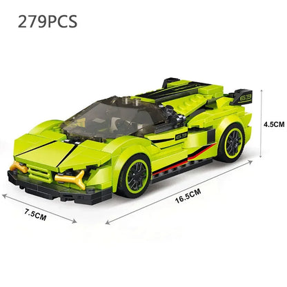 Car Series Building Blocks Model Sets Sports Racing Speed Champion DIY Educational Bricks Toys Boys Kids Adult Christmas Gifts-EXPROTAS