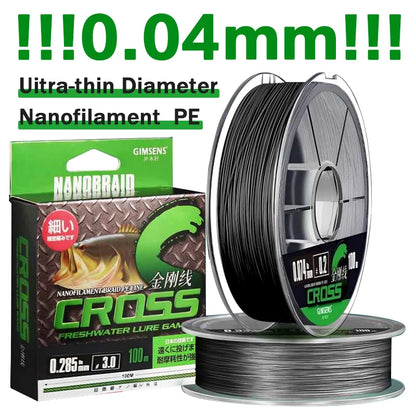 300M Braided PE Fishing Line 4 Strands Multifilament Carp Sea Fishing