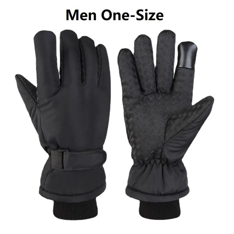 Ski Gloves Winter Waterproof Thermal Warm Touchscreen Cycling Mittens