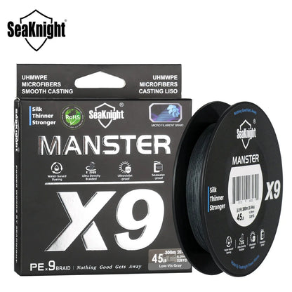 SeaKnight PE Fishing Line 300M 9 Strands Braided Saltwater 17LB-80LB