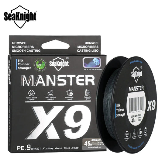 SeaKnight PE Fishing Line 300M 9 Strands Braided Saltwater 17LB-80LB