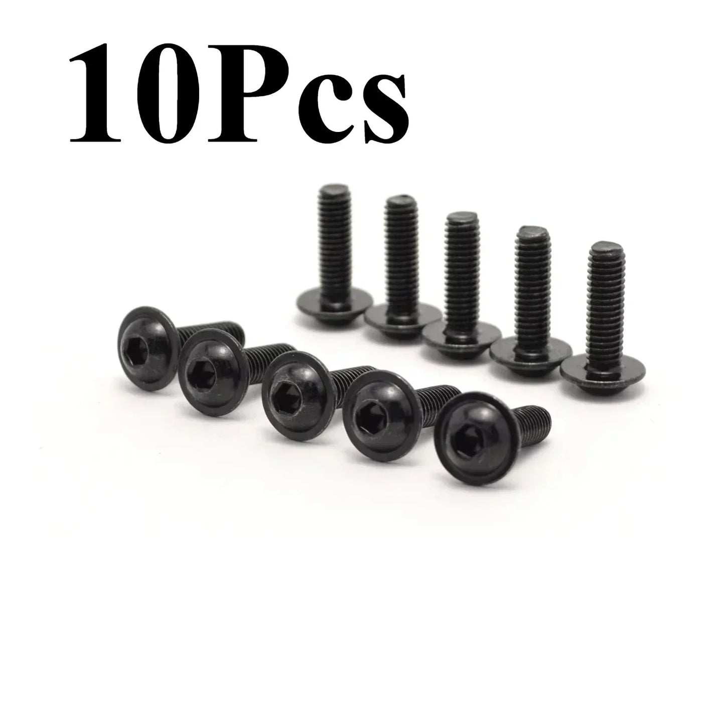 10Pcs Motorcycle Bolts Screw Titanium M5 M6 Torx Head 20mm 16mm Fixing