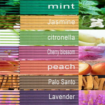 28Pcs Incense Sticks 27cm Extra Long Assorted Scents for Patio Dining