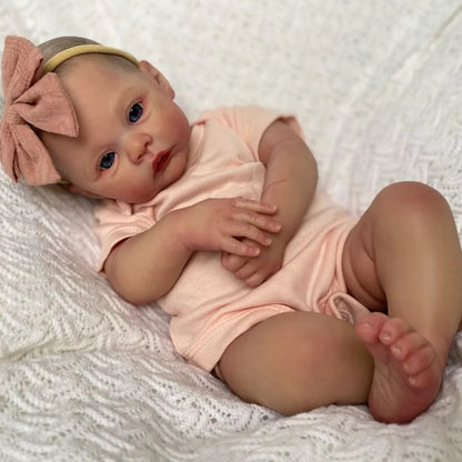 Finished Reborn Doll Meadow Full Silicone Vinyl Newborn Baby Girl Kids Gift Toy
