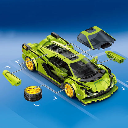 SEMBO Supercar Building Blocks MOC Racing Vehicle Model Construction Toy Gift