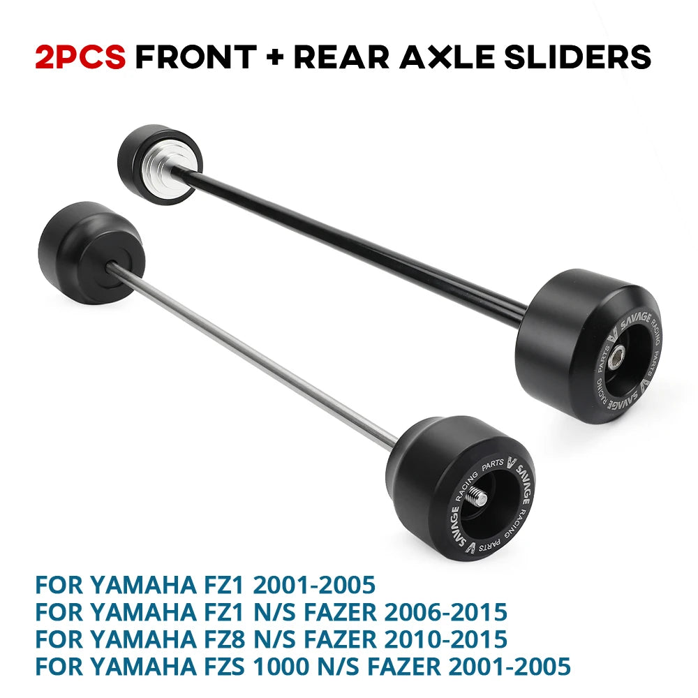 Yamaha FZ1 FZ6 FZ8 Fazer XJR1300 TDM900 Front Fork Axle Crash Slider