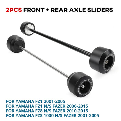 Yamaha FZ1 FZ6 FZ8 Fazer XJR1300 TDM900 Front Fork Axle Crash Slider