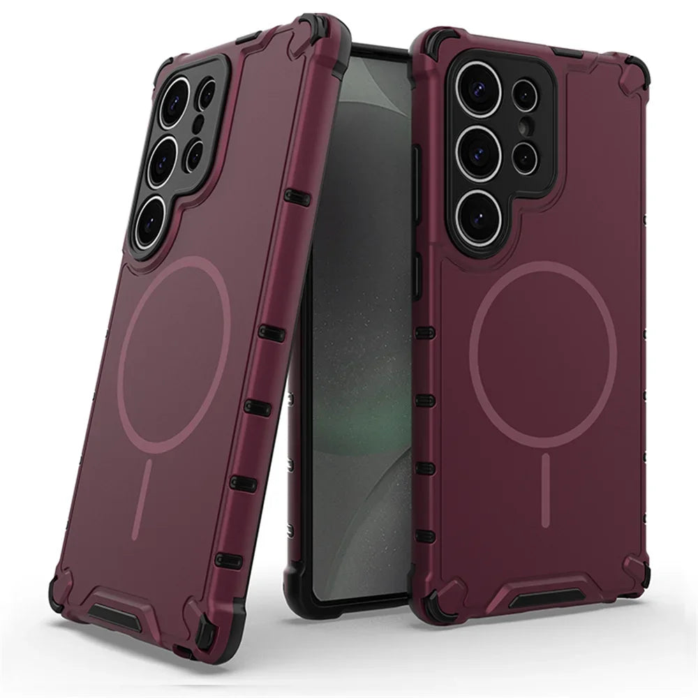 Magnetic Phone Case for Samsung S24 S25 S26 Ultra Shockproof Cover