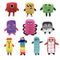 10pcs Number Plush Doll Toys Soft Cute Stuffed Dolls for Kids 0-9