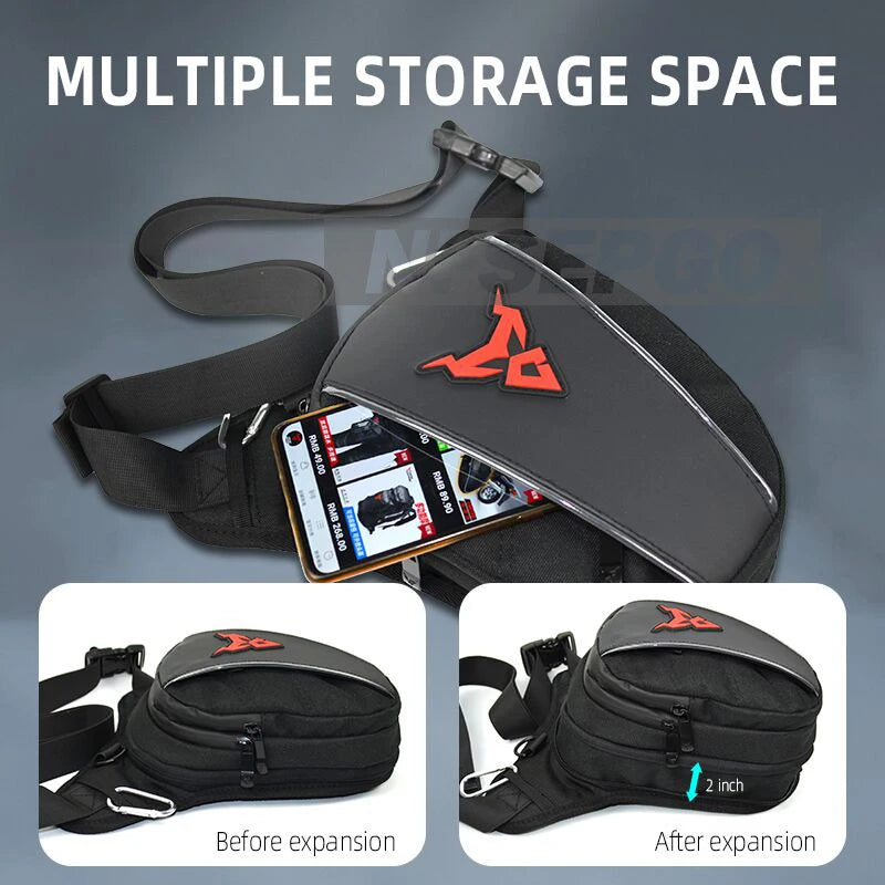 Motorcycle Leg Bag Waterproof Thigh Belt Hip Hum Messenger Waist Bag Travel Tour Riding Fanny Pack Men Women Tactical Travel Bag-EXPROTAS