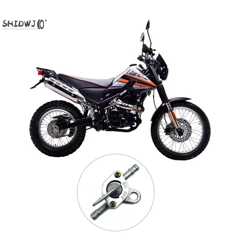 Universal Inline Petcock 55mm 6mm Fuel Tap for Motorcycle/Quad/Lawnmower