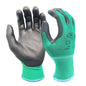 24 Pairs Work Gloves Safety Grip Coated Builders Gardening Nitrile Nylon