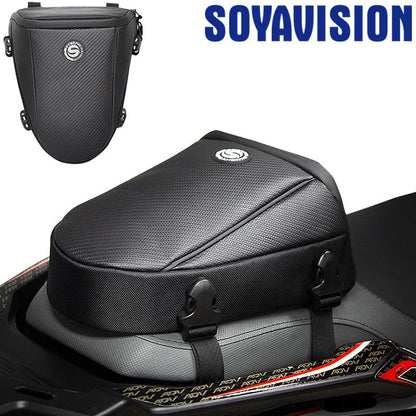 Motorcycle Tail Bag Waterproof Rear Seat Luggage Backpack for Harley BMW