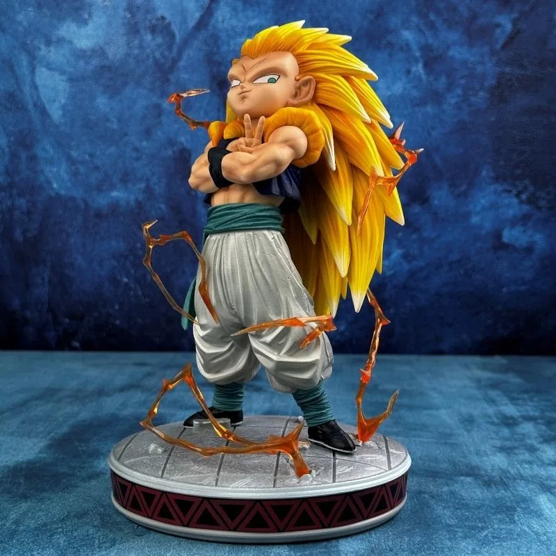 Dragon Ball Z Gotenks Ssj3 Figure Super Saiyan 3 Gotenks Action Figures 25cm Pvc Statue Collection Model Toys For Children Gifts-EXPROTAS