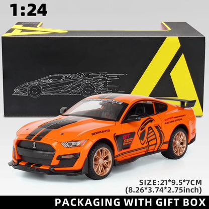 1:24Mustang GT Alloy Model with Sound & Light Features Premium Gift Box Packaging Ideal for Display, Collecting, Or Gift Giving-EXPROTAS