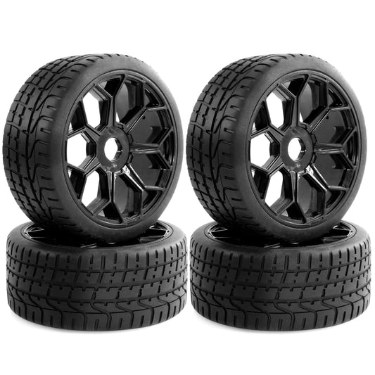 4PCS 2.9" RC Tires 3.94" OD Honeycomb Wheels for Arrma 6S Typhon Felony