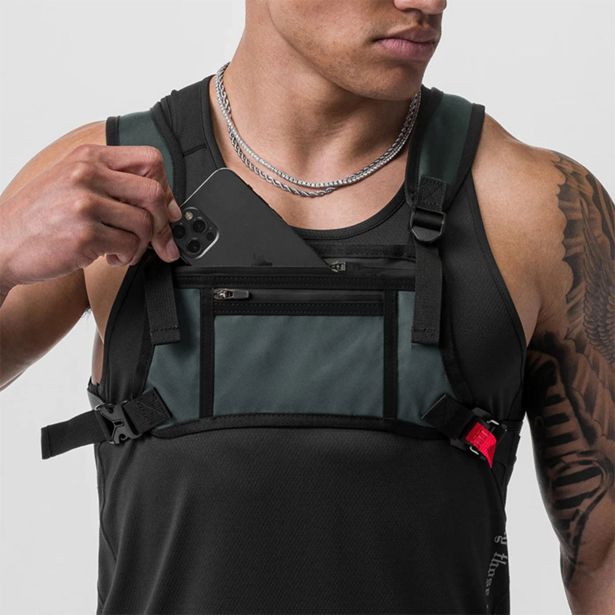 Running Vest Bag Lightweight Chest Pack for Sports Men Women Multi-functional