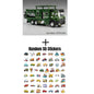 1:43 Diecast Camper Van Model Toy with Sound Light Adjustable Roof Doors