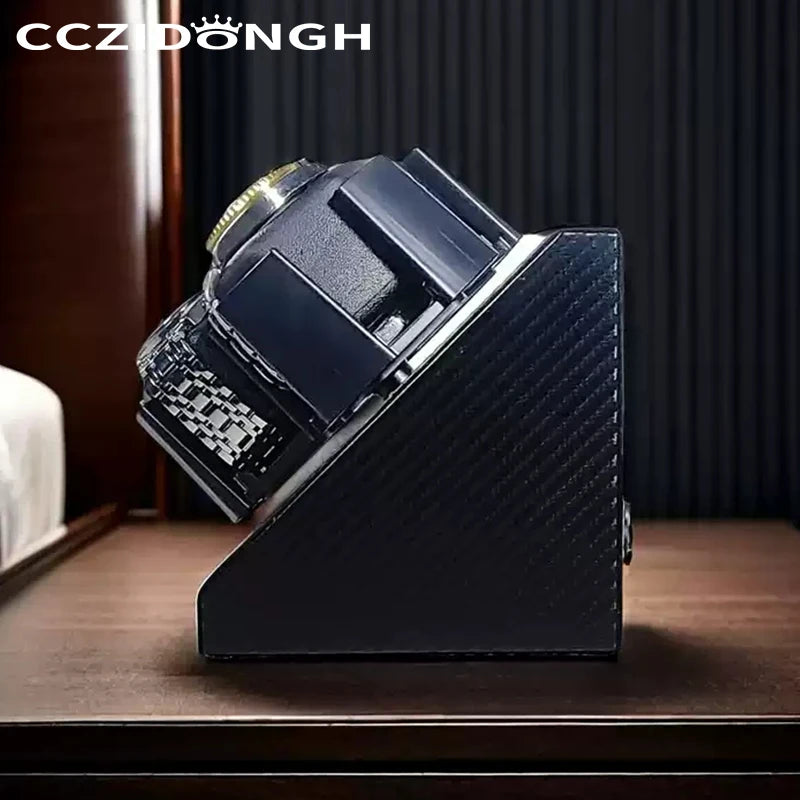 Utomatic Watch Box Winder for Mechanical Watches Desktop Storage 20x19cm