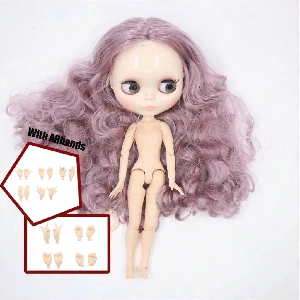 ICY DBS Blythe Doll White Skin Joint Body Long Colourful Hair Glossy Face