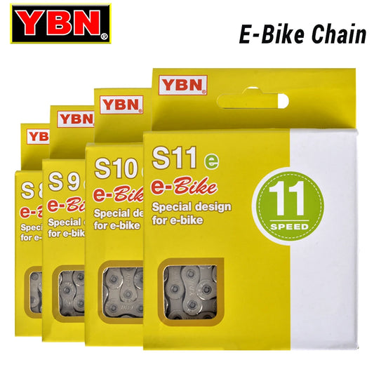 E-Bike Chain YBN 8/9/10/11/12 Speed for Bosch Shimano Mid-Motor Systems