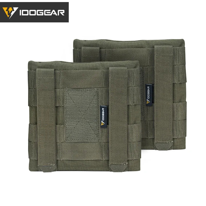 IDOGEAR Tactical Side Plate Pouch For JPC2.0 AVS Vest Molle Hunting Camouflage Side Pouch 35107
