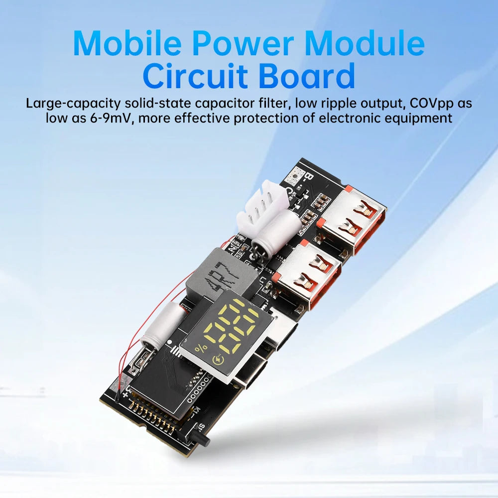 65W 100W Fast Charging Module Dual USB-C DIY Power Bank Board 3S 4S 5S